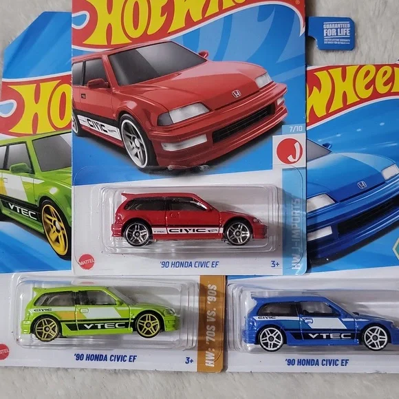 3 '90 Honda Civic EF Hot Wheels - Picture 5 of 6